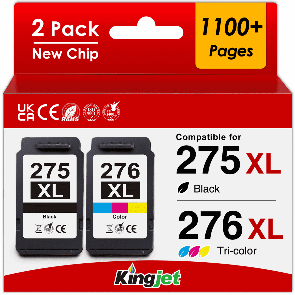 275 Ink Cartridges Compatible for Canon Ink 275 and 276 for Canon 275 Ink for PIXMA TS3722