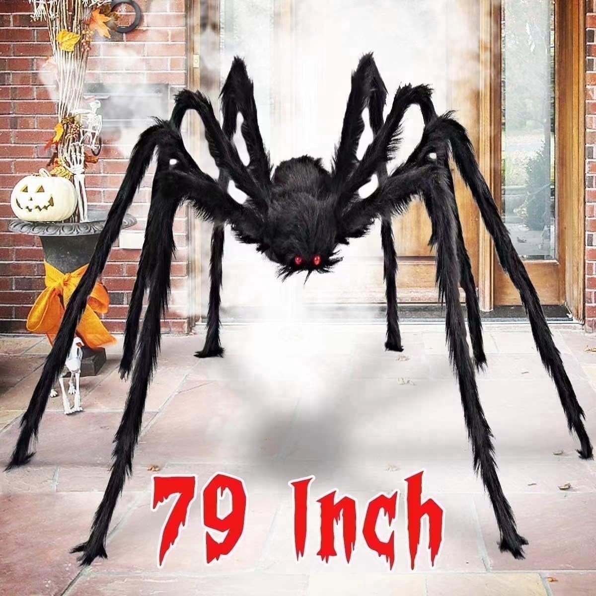 Ayieyill 79 In Giant Spider Halloween Decorations Outdoor