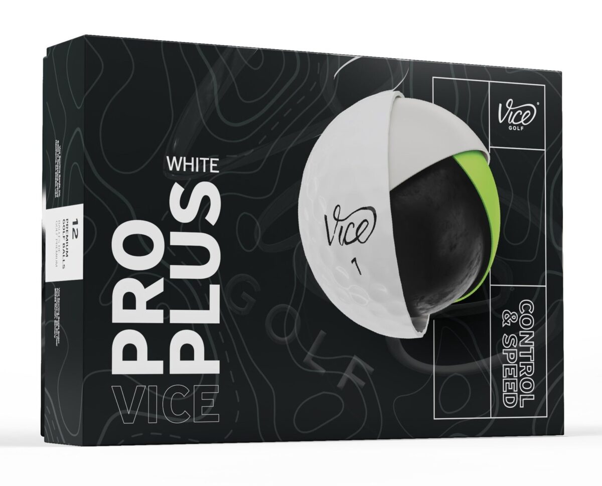 Vice Pro Plus 2024 Golf Balls, White , 1 Dozen