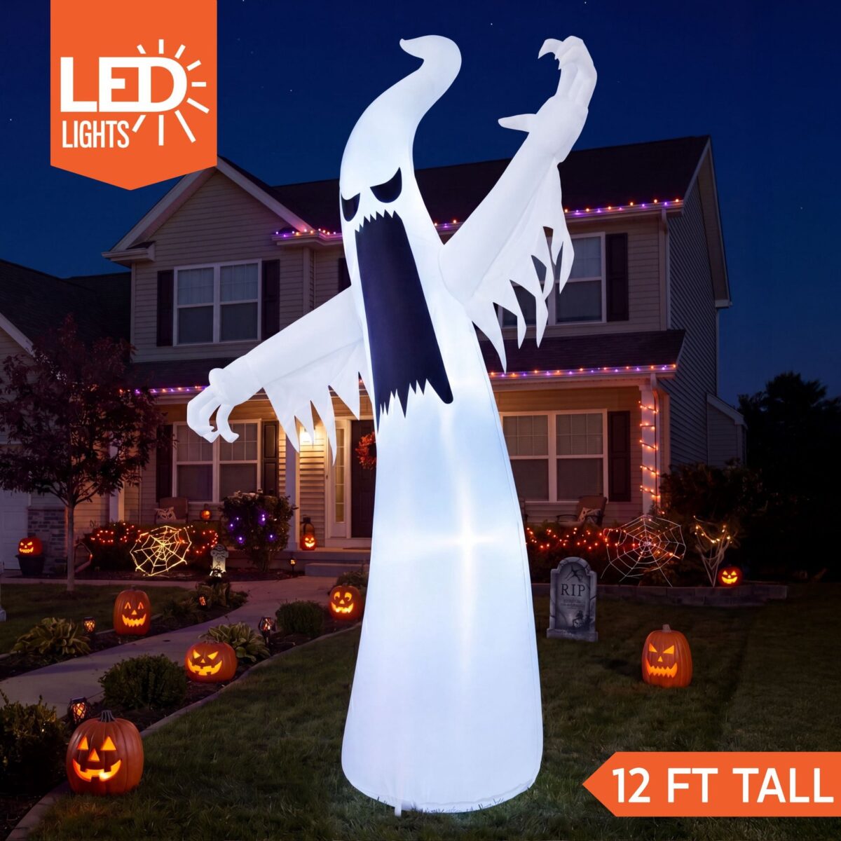 Joyfy 12ft Halloween Ghost Inflatable