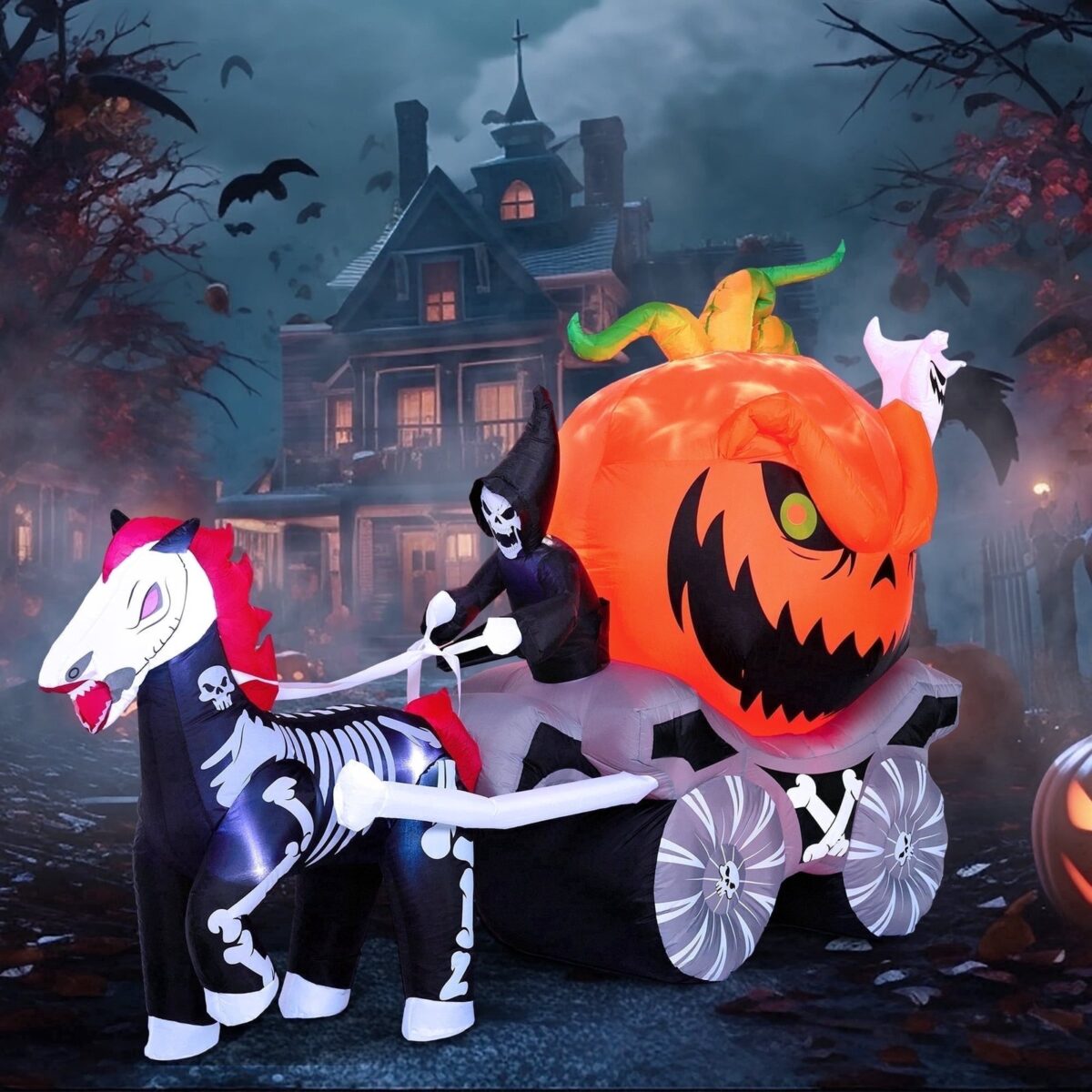 Joyfy 8ft Long Halloween Inflatables Outdoor Decorations