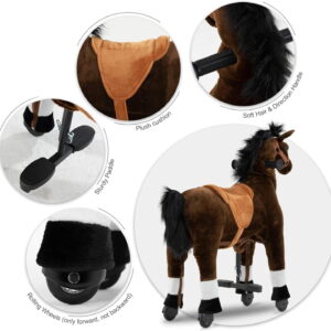Akaber Ride on Horse for Big Kids, Horse Ride on Toy for 4 to 9 Years Old
