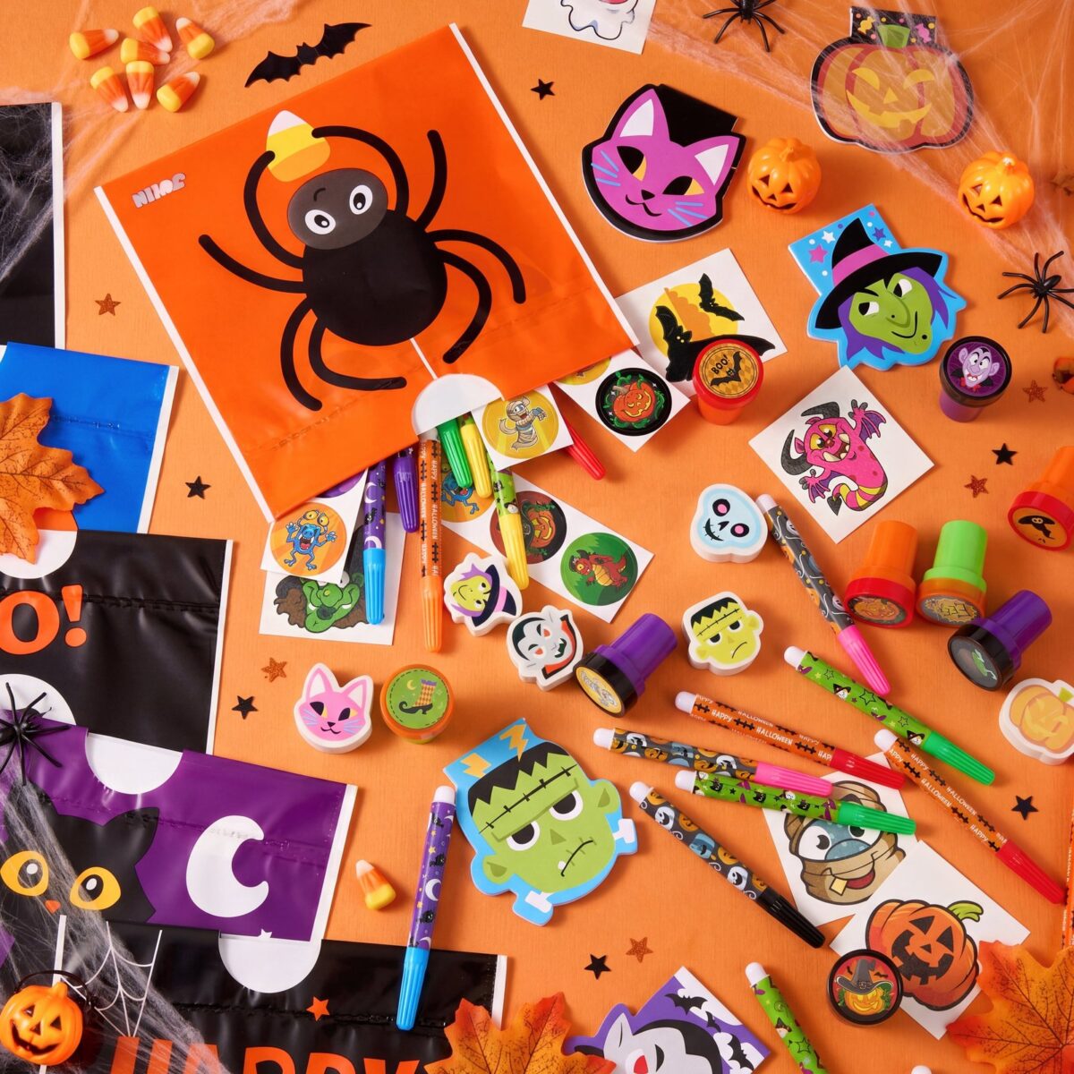 Joyfy 168 Packs Halloween Stationery Party Favors, Halloween Gifts for Kids
