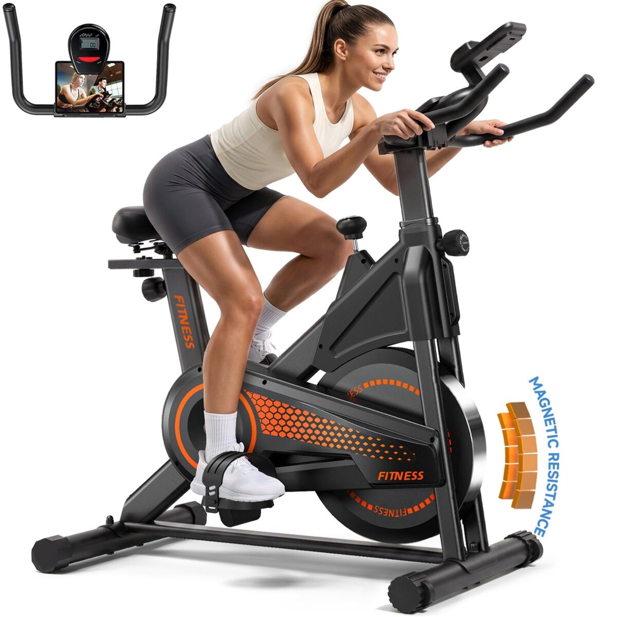 Patbrela Magnetic Exercise Bike, Indoor Stationary Bike