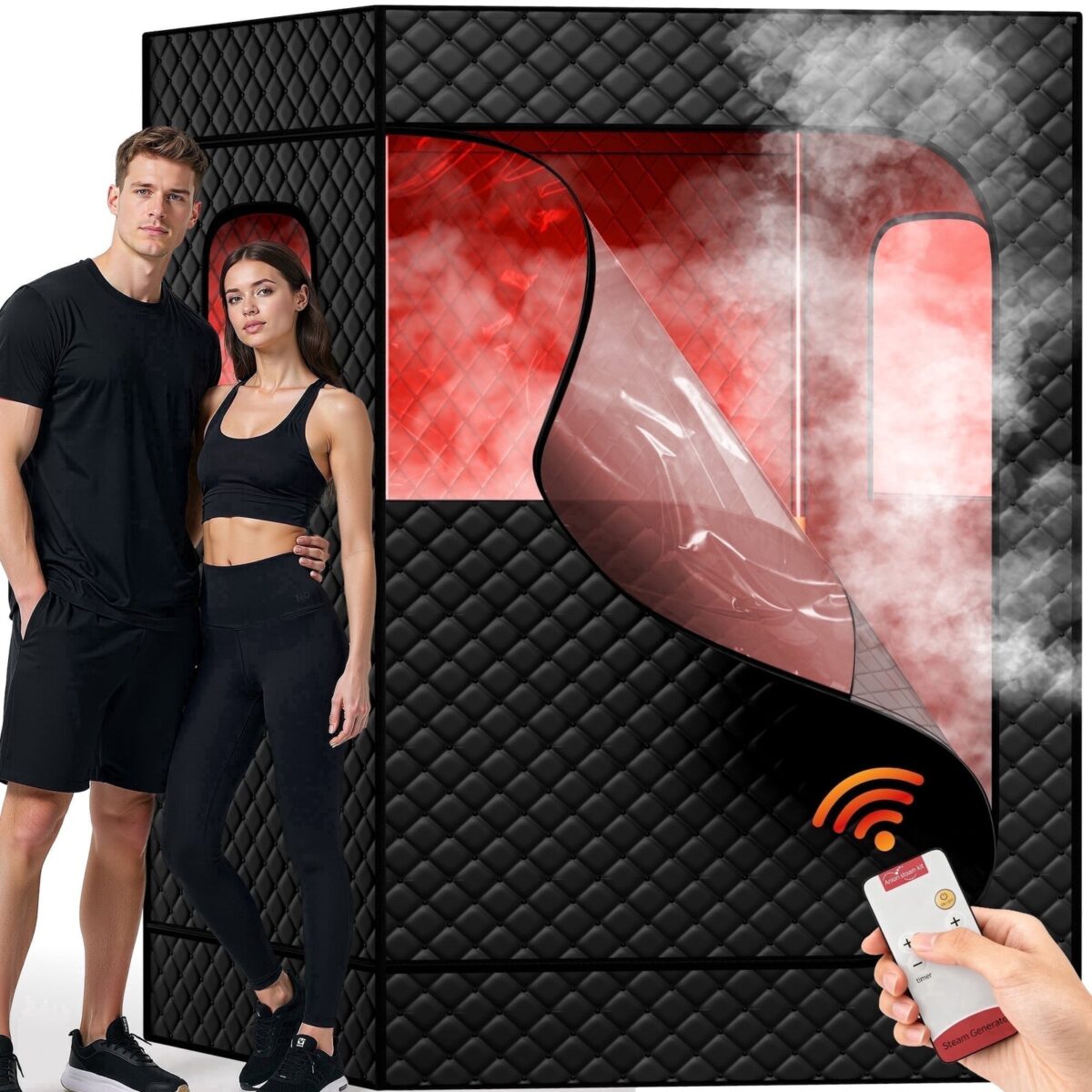Nepsam Portable Steam Sauna for Home, 1-2 Person Full-Body Spa