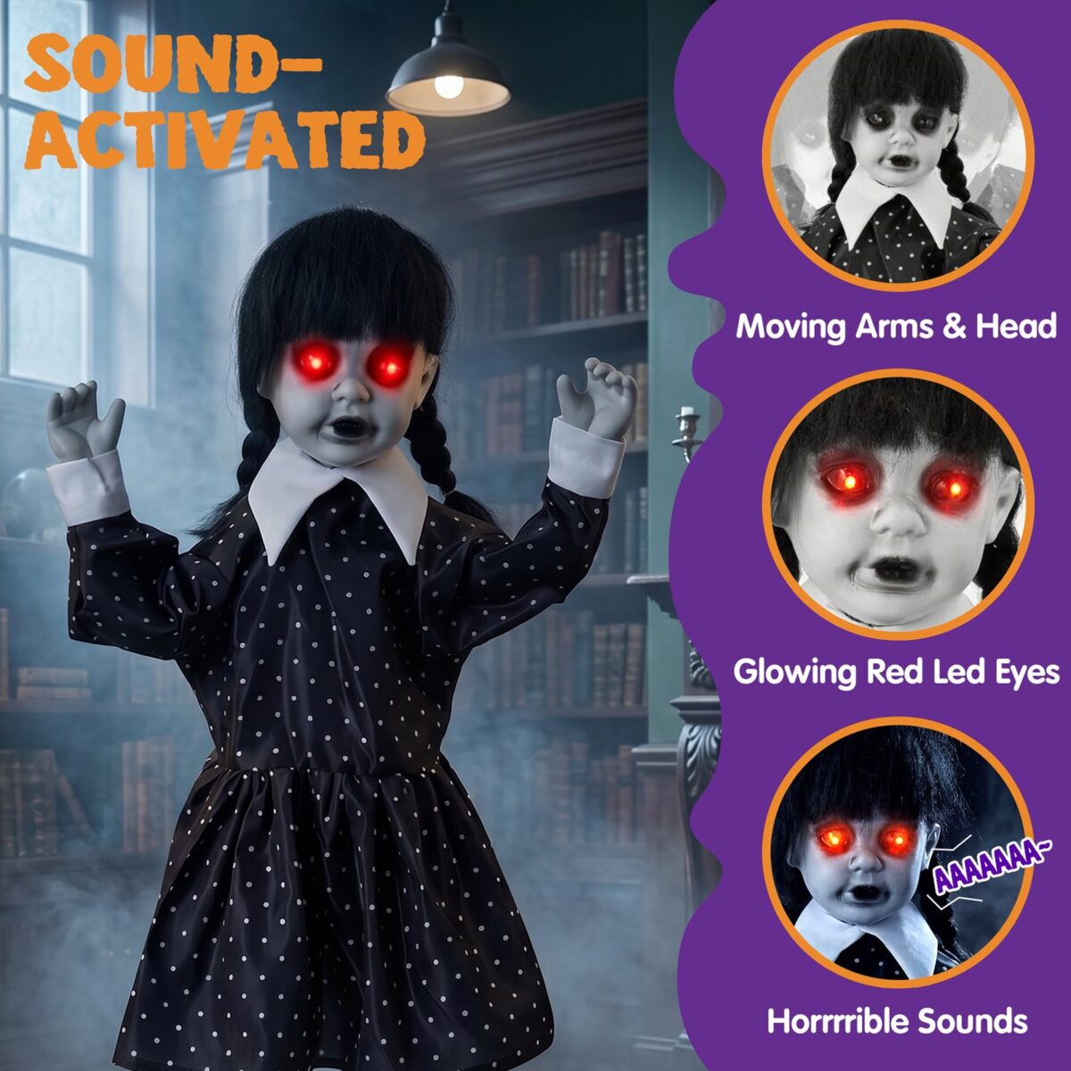 Joyfy 31.5 (2.6ft) Halloween Decorations Outdoor Ghost Doll