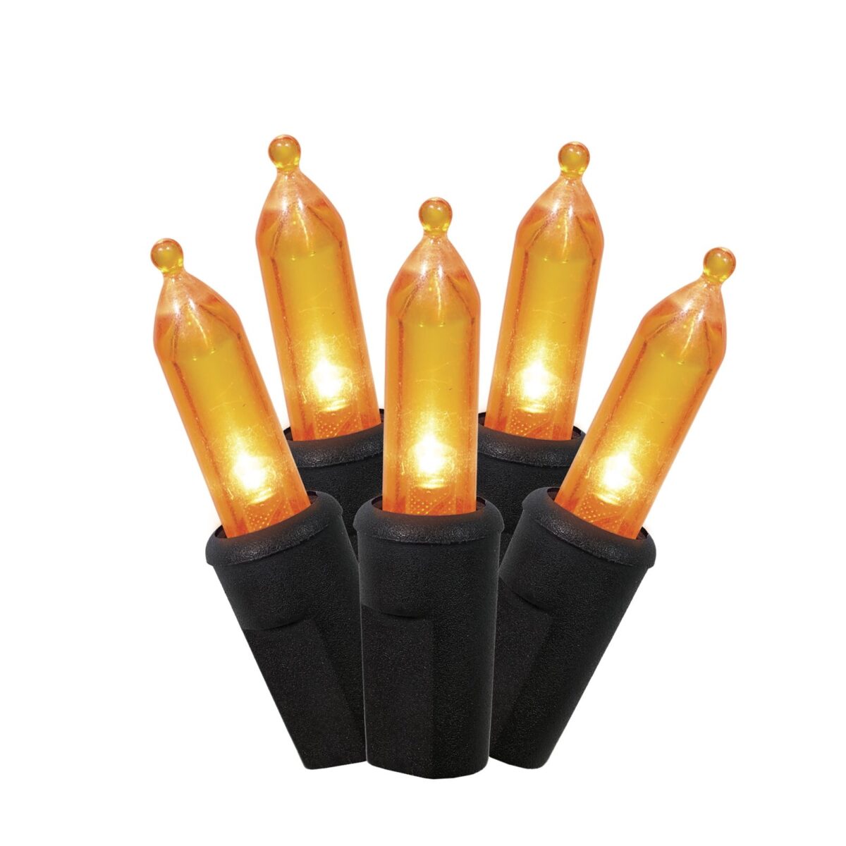 Indoor/Outdoor 50-Count LED Mini String Lights, Orange, 9.5', Halloween by Way To Celebrate