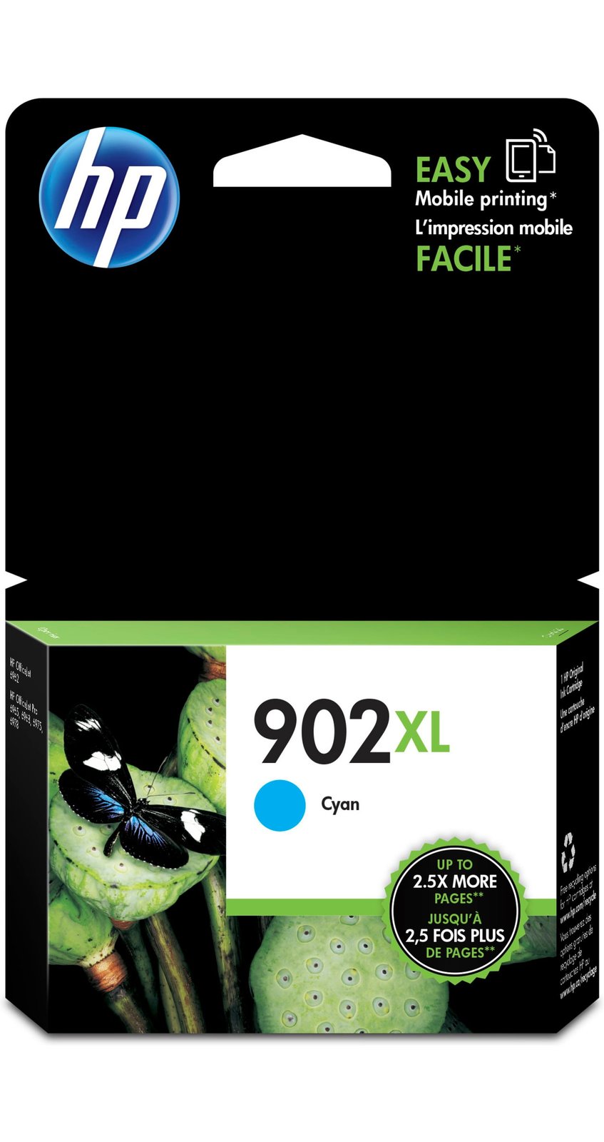 HP 902XL High-Yield Cyan Ink Cartridge (T6M02AN#140)