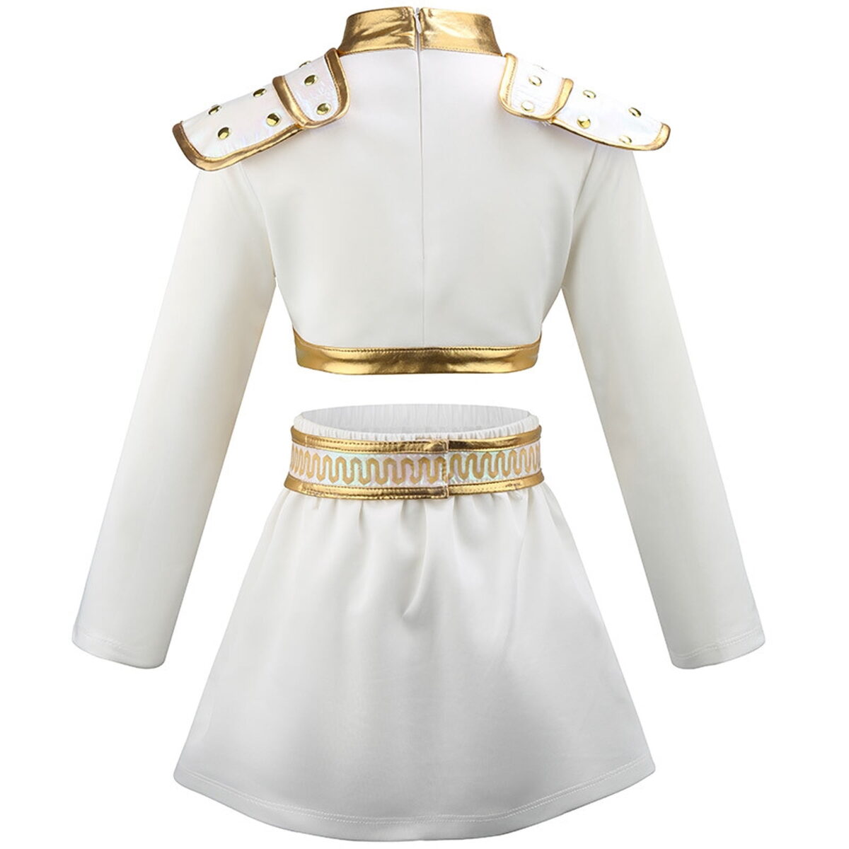 Girls Stage Performance Outfit with Top and Skirt Halloween Cosplay Costume
