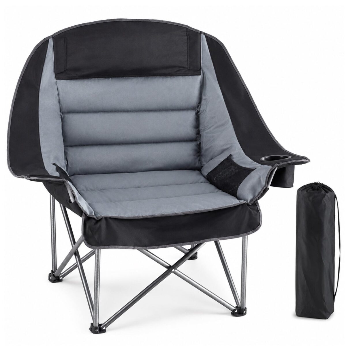 edx Oversized Heavy Duty Camping Chair, 500 lbs Capacity