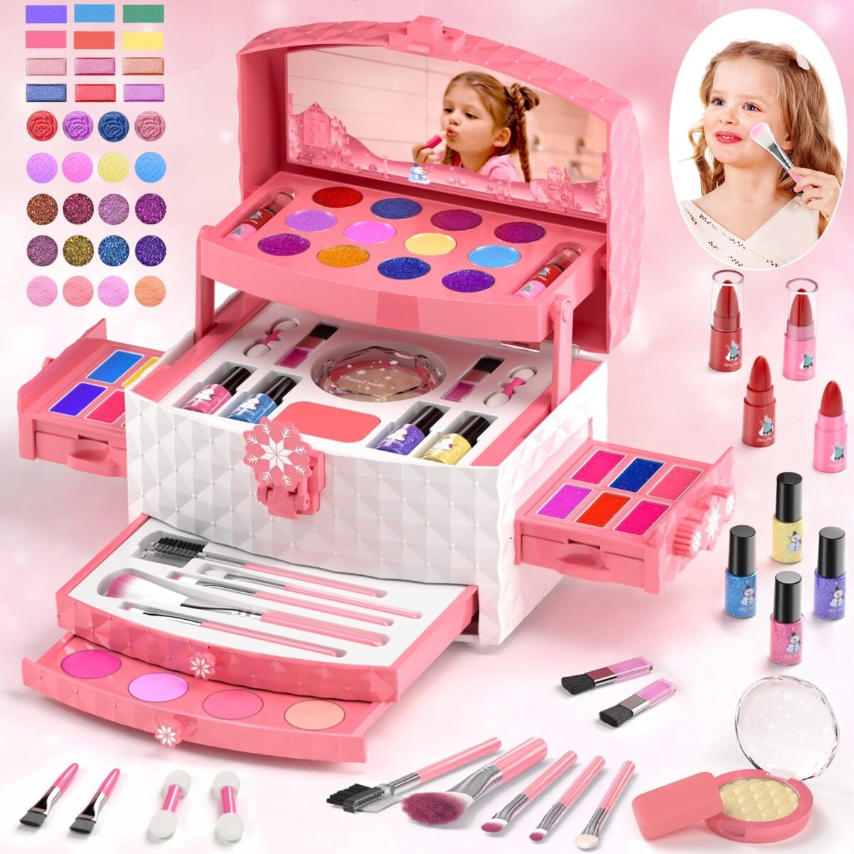 PERRYHOME Kids Makeup Kit for Girl Toys