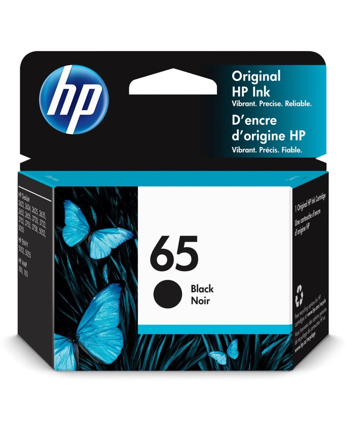 HP 65 Black Ink Cartridge (N9K02AN#140)