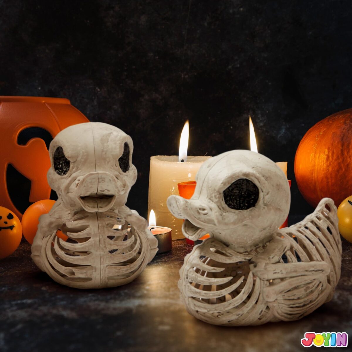 Joyfy 2 Pcs Duck Skeleton Halloween Decoration