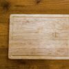 Acacia wood cutting board with juice groove