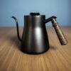 Matte black gooseneck pour-over kettle