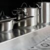 Tri-ply stainless steel cookware set